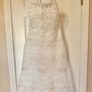 Oleg Cassini Strapless Wedding Gown